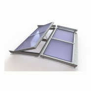 Lanterneau ponctuel ecobac dv 110 pour voûte / sur embase en polyester / avec protection solaire / 190 x 170 cm_3