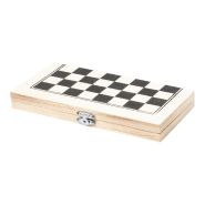 Jeu d'échecs en bois - plateau pliable avec 32 pièces - couleur blanc - 130 gr_3