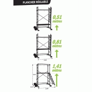 Échafaudage multifonction Garden'Up pour entretien de jardin