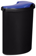 MODULTRI - Corbeille de tri sélectif 25L - Noir / Bleu / Jaune - Polystyrène antichoc recyclable - 3 compartiments_3