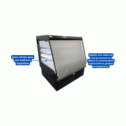 Vitrine réfrigérée semi-verticale 3 niveaux MILANO PLUS - EORI-SV-1330 et EORI-SV-1955, 3 + base, LED, -1°C à +7°C, EUROVITRINE_3