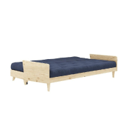 Canapé 3 places convertible Indie - Style scandinave - Futon bleu marine - Couchage 130x190 cm - Karup_3