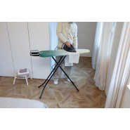 Table à repasser taille A -110 x 30 cm, pour fer vapeur - New Dawn, Coton équitable avec repose-fer à vapeur pour gauchers ou droitiers_3