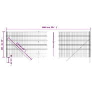 Vidaxl clôture en treillis métallique vert 1,6x10 m acier galvanisé 154068_3