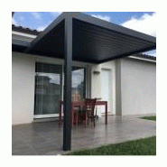 Pergola bioclimatique aluminium adossée 4x3m - modèles Kaline, Kalor, Kalice - lames orientables_3