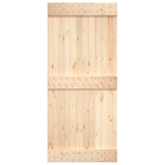 Vidaxl porte narvik 100x210 cm bois massif de pin 154435_3