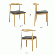 Chaises d'intérieur rembourrées Camden - Lot de 2 - FU529 | Bolero_3