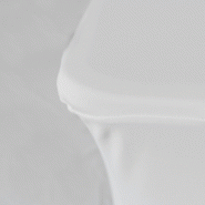 Nappe élastique blanche pour table pliante 180 cm avec réhausseurs - élasthanne et polyester_3