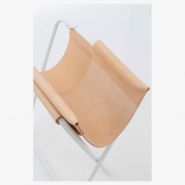Lfm5044_9626 - chaise pliante en cuir naturel tanné végétal - Lafuma - en tube d'acier_3