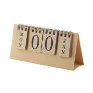 Calendrier perpétuel en carton recyclé - couleur naturelle - poids 14g_3