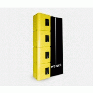 Borne de recharge pour téléphones welock, 4 casiers, fermeture à code_3