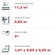 Jeu à ressort lion monoplace - Conforme EN1176 - Référence BT15083 - Ressort EIBACH et plastiques HDPE durables_3