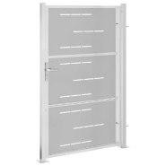 Vidaxl portail de jardin 100x150 cm acier inoxydable 376483_3