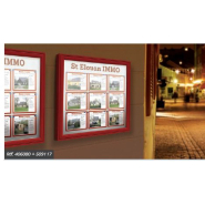 Vitrine d'extérieur sobre et discrète - Épaisseur 58mm - Idéale pour bâtiments publics et culturels - CLASSIQUE_3