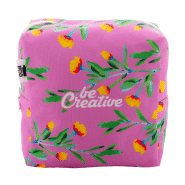 Trousse de maquillage personnalisée - forme carrée en polyester RPET 600D - impression sublimation_3