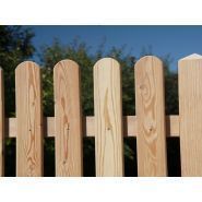 Clôture Bressanone - Clôtures en bois - Pircher - Mélèze alpin brossé - Dimensions 200 x 4,2 x 79 cm_3