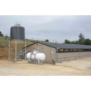 Bâtiment avicole équipé d’un SAS sanitaire déplaçable