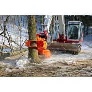 Équipement robuste en acier Hardox pour abattage d'arbres