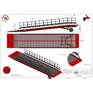 Rampe de quai mobile AZ RAMP EASY XL RL - Sol meuble ou non fini - Capacité 6T à 20T - Pente 10m - Largeur 210cm_3