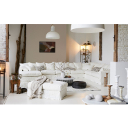 Canapé 3 places Biarritz 206 cm - Home Spirit - Confort haut de gamme en lin déhoussable_3