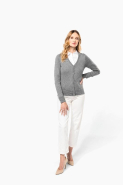Cardigan Supima femme - Kariban Premium - Réf: PK903 - 100% coton peigné - Jauge 12_3