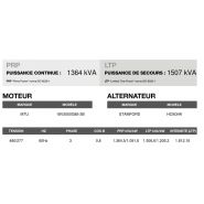 Ct-1500 60 Hz triphasé groupe électrogène en container - Inmesol - 1.506,6 kVA - moteur MTU et alternateur Stamford_3