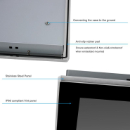 Panel PC industriel fanless 23,8 pouces - EVI-24WCC - Supervision, HMI, automatisation_3