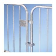 B328VGA barrières urbaines - Mottez - finition galvanisée à chaud - barrière de police 1,98m_3