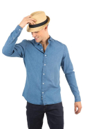 Chapeau Panama - Réf: KP068 - 89% fibre de papier, 11% polyester, bord 6 cm, bande tissu noir amovible_3
