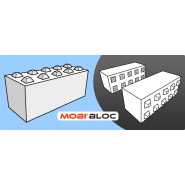 Système de construction rapide de murs en Mobi'bloc