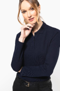 Polo Supima manches longues femme - Kariban Premium - Réf: PK203 - Coton Supima de qualité supérieure - Toucher doux et soyeux_3