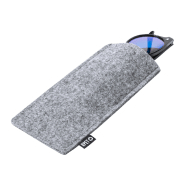 Étui à lunettes en feutre RPET labélisé RPET - couleur gris - 22g_3