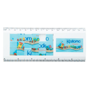 Règle puzzle en plastique 15 cm - couleur blanche - poids 34 g_3