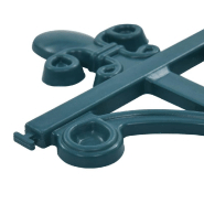 Vidaxl bordures de jardin 16 pcs vert 10 m pp 48619_3