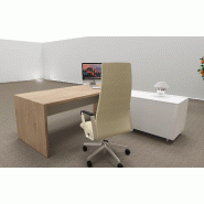 Bureau d'angle T45 avec desserte - Quadrifoglio - 192, Droite, Orme et blanc_3