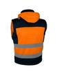 Veste softshell de signalisation - Haute visibilité - Doublure polaire - Bicolore orange/bleu - Singer® Safety_3