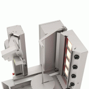 Grill Döner kebab gaz automatique 4 brûleurs max 95 kg_3