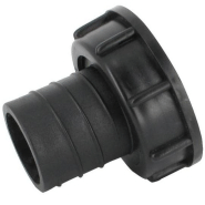 Raccord annelé - Droit - avec écrou - F 2