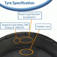 18.5x8.50-8 Roues et pneus de remorque 4x4