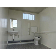 Bloc sanitaire PMR neuf - WC PMR, lavabo PMR, WC standard et lave-mains - Hauteur extérieure 239 cm, Hauteur intérieure 220 cm, Largeur 340 cm, Profondeur 242 cm_3