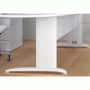 Bureau individuel Sigma - Mobel Linea - Blanc 9010, 160, Acacia clair_3