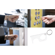 Porte-clés hygiénique en acrylique - pratique pour boutons et portes sans contact_3