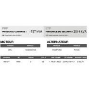Ct-2010 60 Hz triphasé - Groupe électrogène en container Inmesol - 2014,2 kVA avec moteur MTU et alternateur Stamford_3