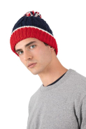 Bonnet en maille tricot avec motifs torsadés - Marque K-up - Réf: KP550 - Taille unique, plusieurs couleurs disponibles_3