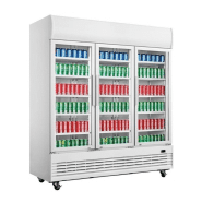 Vitrine réfrigérée murale pour produits frais en 3 portes - capacité 1300 litres  - r290 gaz écologique_3