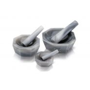 RM 200 - Broyeur à mortier alimentaire Retsch GmbH - Finesse finale < 10 µm - Mélange et homogénéisation de poudres, suspensions et pâtes_3