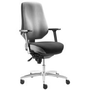 Chaise ergonomique TERGON avec options de confort ajustables et design moderne