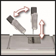 Tc-ts 2225 U - Scie circulaire à format Einhell - Puissance 2200W, table extensible, hauteur de coupe max 80mm_3