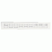 Grilles d&#039;aération pour ameublement - à encastrer - en aluminium anodisé blanc h80xl300mm