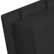 Vidaxl niche de douche noir mat 41x51x10 cm 151394_3